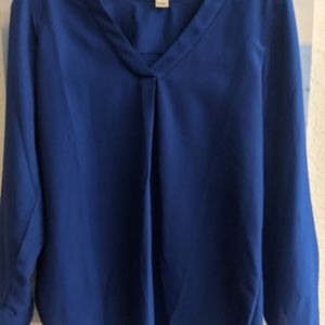 JCrew XS Royal Blue Blouse